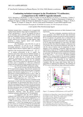 Combatting Turbulent Transport in the Wendelstein 7-X Stellarator; a Comparison to the ASDEX Upgrade Tokamak