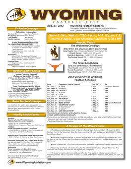 Complete Wyoming Game Notes .PDF