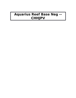 Aquarius Reef Base