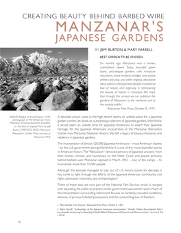 Manzanar's Japanese Gardens