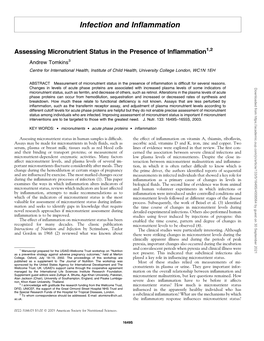 Infection and Inflammation