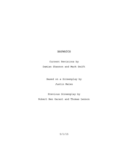 Baywatch Script (PDF)