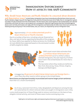 Immigration Enforcement How It Affects the AAPI Community