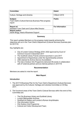 Committee Report Template