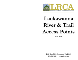 Lackawanna River & Trail Access Points