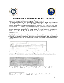 The Armament of USS Constitution, 20Th Century