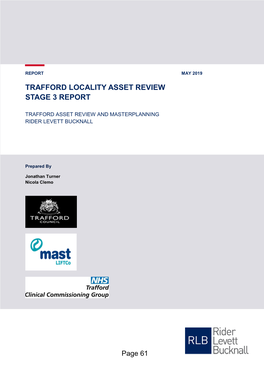 Trafford Locality Asset Review Stage 3 Report