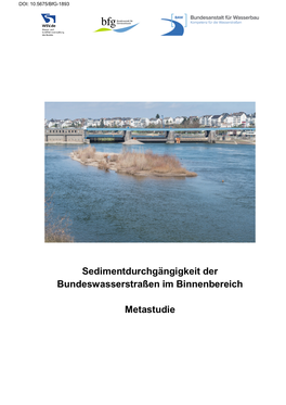 Metastudie: Sedimentdurchgängigkeit Der Bundeswasserstraßen Im Binnenbereich