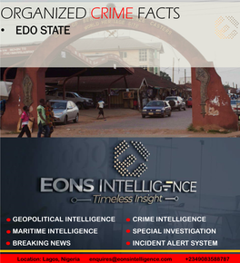 Organized Crime Facts Edo State