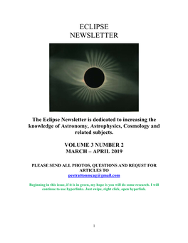 Eclipse Newsletter
