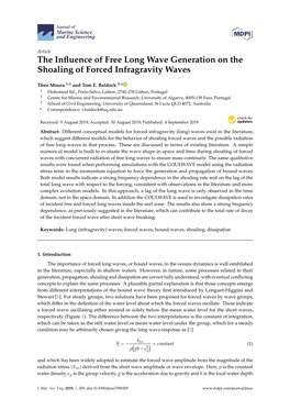 The Influence of Free Long Wave Generation on the Shoaling Of