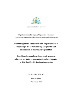 Combining Model Simulations and Empirical Data to Disentangle the Factors Driving the Growth and Distribution of Marine Phytoplankton