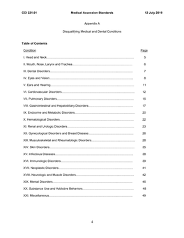 CCI 221.01 Medical Accession Standards 12 July 2019