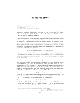 Momentum Maps and Hamiltonian Reduction, by J.-P