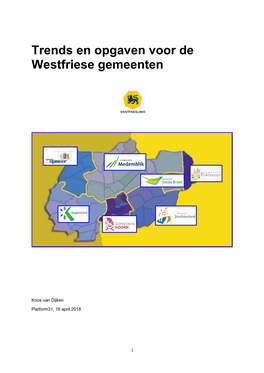 Trends En Opgaven Voor De Westfriese Gemeenten