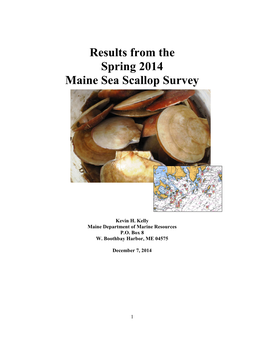 Spring 2014 ME DMR Scallop Survey