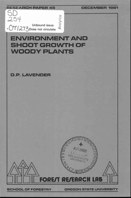Environment and Woody Plants