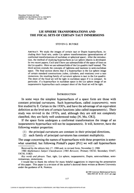 Lie Sphere Transformations and the Focal Sets of Certain Taut Immersions