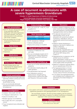 A Case of Recurrent Re-Admissions with Severe Hyperemesis Gravidarum P.Jinadev1, K