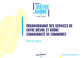 Organigramme Des Services De Entre Bièvre Et Rhône Communauté De Communes
