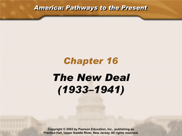 The New Deal (1933–1941)