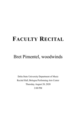 Faculty Recital