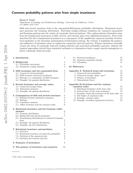 Invariance Defines Scaling Relations and Probability Patterns