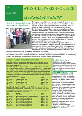 Quarterly Newsletter