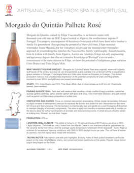 Morgado Do Quintao Palhete Rose