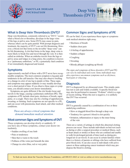 Deep Vein Thrombosis (DVT)