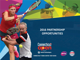 2016 Partnership Opportunities Tournament At-A-Glance