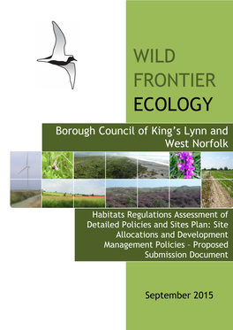 WILD FRONTIER ECOLOGY Borough Council of King’S Lynn and West Norfolk