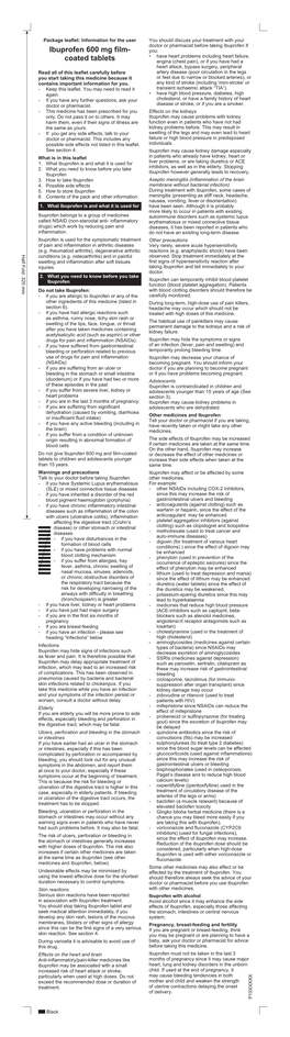 Ibuprofen 600 Mg Film- Coated Tablets
