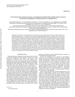 Article Titanosauria (Dinosauria, Sauropoda