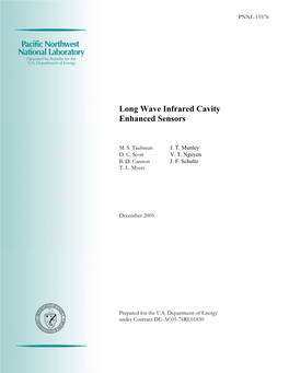 Long Wave Infrared Cavity Enhanced Sensors