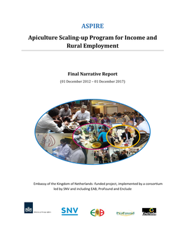 ASPIRE Apiculture Scaling-Up Program for Income and Rural Employment