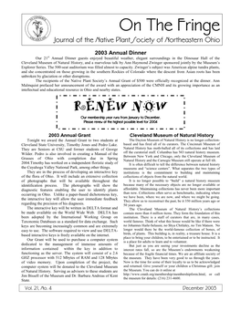 December 2003, Volume 21 No. 4