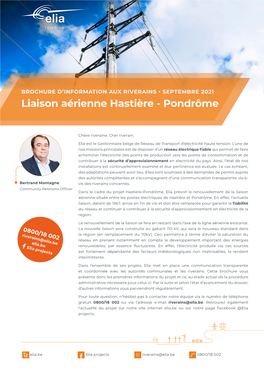 Liaison Aérienne Hastière - Pondrôme