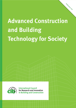 Advanced Construction and Building Technology for Society