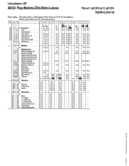 460334 Plasy-Mladotice-Žihle-Blatno-Lubenec Platí Od 1