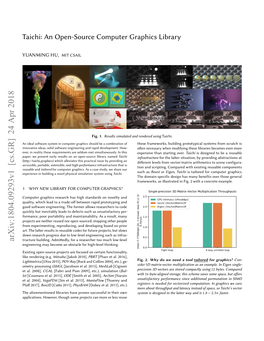Taichi: an Open-Source Computer Graphics Library