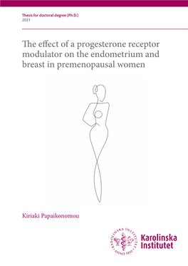 E Eect of a Progesterone Receptor Modulator on the Endometrium And