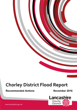Chorley District Flood Report Recommended Actions November 2016