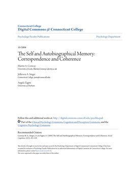 The Self and Autobiographical Memory: Correspondence and Coherence