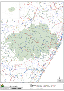 Provincial Road Network Umzumbe Local Municipality (KZN213)