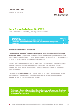 CP Panel Radio IDF 2018-2019