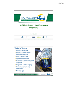 METRO Green Line Extension Overview