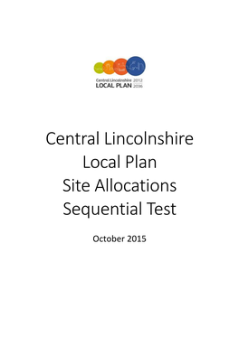 Central Lincolnshire Local Plan Site Allocations Sequential Test
