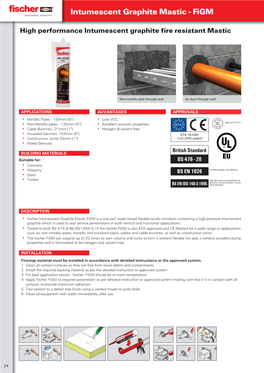 6. Figm Intumescent Graphite Mastic