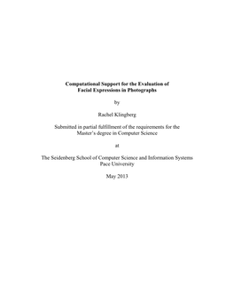 Computational Support for the Evaluation of Facial Expressions in Photographs